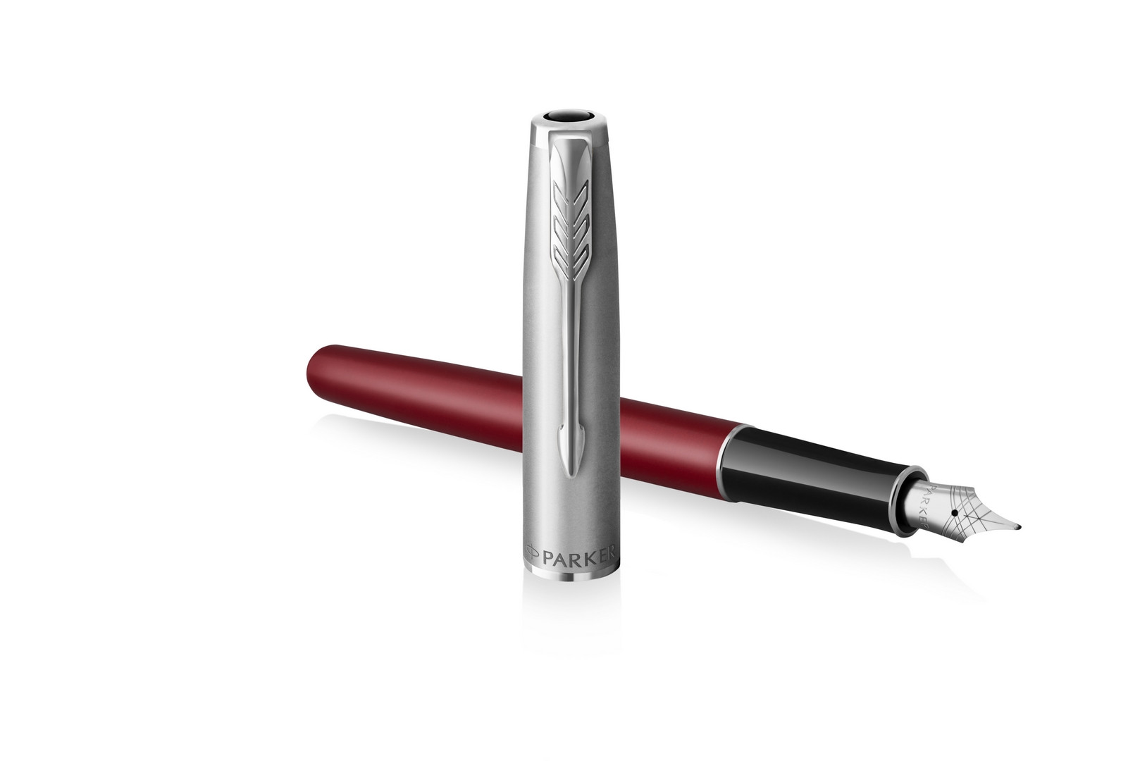 Pióro wieczne Parker Sonnet Sand Blasted Metal Red CT